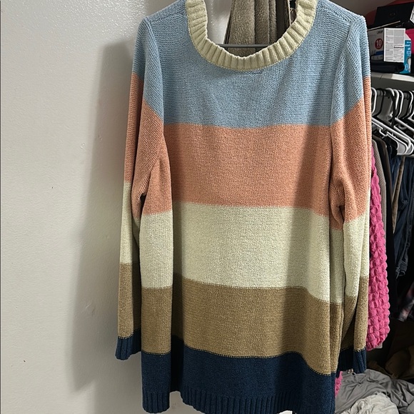 Lane Bryant Multicolor V-Neck Sweater - Picture 3 of 3